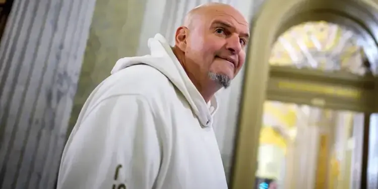 Fetterman plays political maverick, but his voting record tells another story